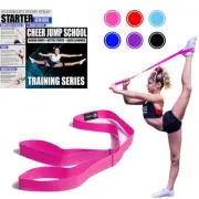 Stretching Strap for Cheerleaders Flexibility Stunt Strap Band Stretching (Pink)