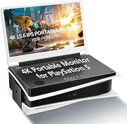 G-STORY 15.6 Inch Portable Monitor for PS5, UHD 4K Monitor IPS Screen for PS5 (Not Included) with Two HDMI, HDR, Freesync, Game Mode, Travel Monitor for PS5