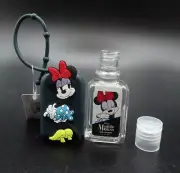 Disney Minnie Mouse Hand Sanitizer Holder/EMPTY Bottle REUSEable/ReFillable -BLK