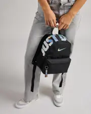 [Nike] Nike Mini Brazilia Backpack in Black/Holographic One Size Black/Holographic