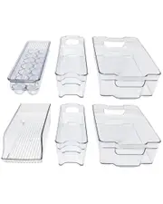 Sorbus 6pc Refrigerator Organizer Bins