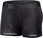 [DGHM-JLMY] Men's Ice Silk Seamless Underwear Trunks Solid Colour Transparent Boxer Briefs Light Breathable Underpants