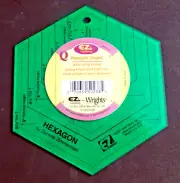 EZ Quilting by Wrights Rotary Cutting Hexagon by Darlene Zimmerman 1.5" to 5.5"