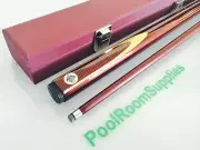 BURGUNDY 57 Inch Graphite Pool Snooker Billiard Cue and Case Christmas Gift