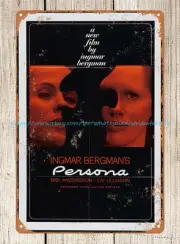 picture decor Persona horror movie 1966 Ingmar Bergman metal tin sign