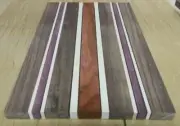 #16 13/16" CUTTING BOARD KIT - WALNUT, PURPLE HEART, & PADAUK - FREE SHIPPING!