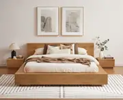 Eliana Wooden Natural Bed Frame