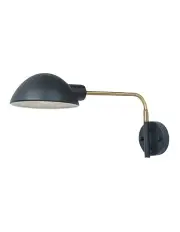 [Oriel Lighting] Klass Swing Arm Wall Light Antique in Brass