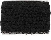 1pc Elastic Button Loop Trim Handmade Wave Lace for Wedding Dress Decoration Clothing Accessories and DIY Crafts