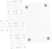 BATHVEVE 12pcs Double-sided Acrylic Magnetic Frames Small Photo Sleeves for Fridge Decor