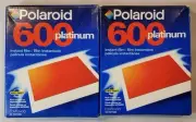 2001 Polaroid 600 Platinum Instant Film Expired 11/01 Brand New Sealed Lot x 2