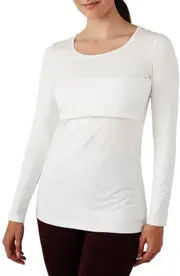 Modern Eternity Maternity/Nursing Tee in Egg Shell at Nordstrom, Size X-Large
