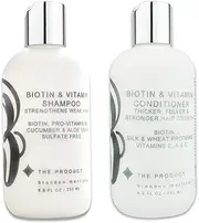 Biotin Vitamin Shampoo & Conditioner Set For Hair Growth (High Potency) Sulfate Free With Aloe Vera & Cucumber-B THE PRODUCT (8.5oz)