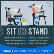 Advwin Height Adjustable Sit Standing Desk, Black