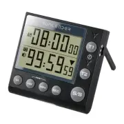 Digital KitchenTimer with Dual Channels,Count-Down & Stopwatch Record,Buzzer ...