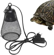 Reptile Lamp Cover, Heat Protector Anti-Scald Cover Mesh Cage for Insulation, Anti Scald Lamp Mesh Cover Reptile Heating Lamp Lampshade Yongbao