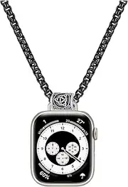 Compatible with Apple iWatch Series 10, Ultra 2/Ultra Watch Necklace Pendent Clip Keychain for Apple iWatch Series 9 8 7 6 5 4 3 2 1 38mm 40mm 41mm 42mm 44mm 45mm 46mm 49mm Pocket Watch Strap Holder