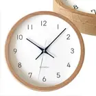 KATOMOKU muku clock 13 oak radio clock continuous second hand km-10... Brand New