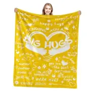 Big Hug Blanket, 60"x50" - Get Well Soon Gifts for Women 50x60 Big Hug-yellow