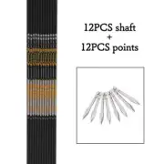Spine 350-1000 ID4.2mm Carbon Arrows Shaft 120 Grain Points Recurve Bow LongBow