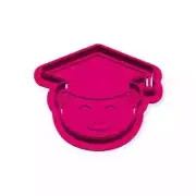 Graduation Bear - Cookie cutter and embosser stamp set *FREE AUS POST*