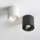 『艾星燈飾』可折疊LED吸頂燈 COB軌道燈 7W 360度可調角度 明裝筒燈 磨砂黑白金色 110V 服裝店 旋轉射燈