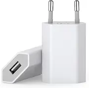 Pack of 2 Universal USB Chargers, 5V 1A Charger Power Adapter for iPhone 8/8 Plus/5S/6/6S/6 Plus/6S Plus/7/7 Plus/XS/X/SE, I Pad Mini, I Pod, Android, Xiaomi, Samsung, Huawei Compatible
