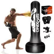 Standing Punching Bag for Adult Teens 70", Heavy Punching Bag with Boxing Glo...