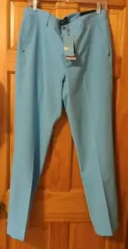 New With Tags Sligo Golf Pants Mens Fresh Blue Activewear Lightweight 34 X 31"