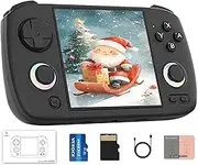 Whatsko RG CubeXX Handheld Spielkonsole,RG Cube XX Retro Konsole 32G+64G mit 5500+ Spielen,RGB Joystick Beleuchtung 3.95 Inch IPS Screen 3800mAh,Support Wi-Fi Multiplayer und HD TV-Ausgang(Schwarz)