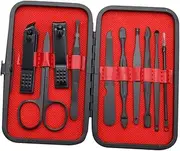 FRCOLOR Professional Manicure Set Nail Clipper Kit for Women Men Travel Nail Care Tools