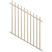 ProtectorAl 350 - 1200 x 1200mm Primrose Raked 16-30º Radiator Pool Fence Panel