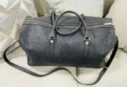 Betsey Johnson Skeleton Embossed Skull Weekender Duffle Bag Tote Black BNWT