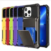 Card Slot Wallet Case for iPhone 11 12 13 14 15 16 Pro Max 16e XR 7 8 Plus Cover