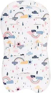 Amagogo Infants Car Seats Insert Stroller Cushion Insert Soft Portable Breathable High Chair Cushion Stroller Seat Liners for Newborn, Rainbow
