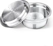 XBERSTAR Metal Coffee Reusable Capsules Filter Pods For LAVAZZA A MODO MIO JOLIE (Stainless Steel)