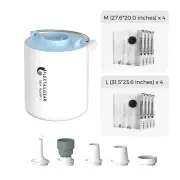 Rechargeable Mini Air Pump for Sleeping Pad Blue TINY PUMP X+VACUUM BAG