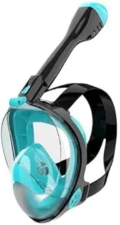 LAPOOH Full Face Snorkel Mask Diving Gear for Adults and Children with 180° Panoramic View Anti-Leak Anti-Fog Design and Camera Mount Scuba Dive Mask