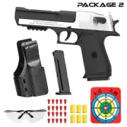 2025.Black Automatic Shell Ejection Desert Eagle Toy Gun, Air Gun, Soft Bullet