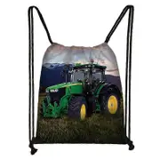 Play with Farm Tractor Print Backpack Teenager Boys Girls Rucksack Women Drawstring Bags for Travel Kids Book Bag Shoes Holder