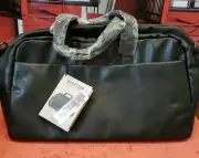 New! Kenneth Cole Reaction 20" Vegan Faux Leather Lightweight Carry-On. BLACK.