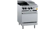 K+ Two Open Burner Oven With 300mm Griddle Grill Plate LPG