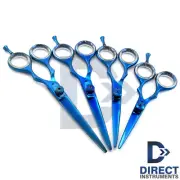 Professional Blue Color Barber Shears Hair Cutting Hairdressing Scissors Salon