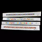 COOK HP NEEDLEPOINT CANVAS: YOU CHOOSE BELT / STRAP ABSTRACT ARROWS HEART GG