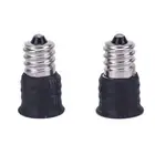 Black E12 to E14 Bulb Converter LED Light Holder Lamp Adapter Socket Fine zcJ-GU