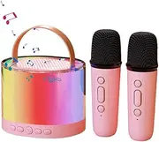 Portable Karaoke Machine - Compact Wireless Microphone Speaker Versatile Karaoke System,Multipurpose Karaoke Equipment Stereo Karaoke Speaker for Home Parties