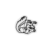 Mongoose - Mid school Stem cap BLACK decal - old school bmx