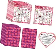 Perfeclan Valentine’S Day Bingo Game Cards Party Supplies,Crafts,Family Entertainment Activities for Classroom Holiday Home Activities