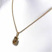 Vintage Necklace for Women, Nickel Free, 22KT Gold Plated, KEYES Horseshoe