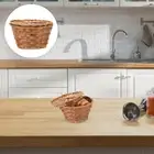 Braided Bamboo Basket Storage Small Baskets Coffee Table Bread Serving